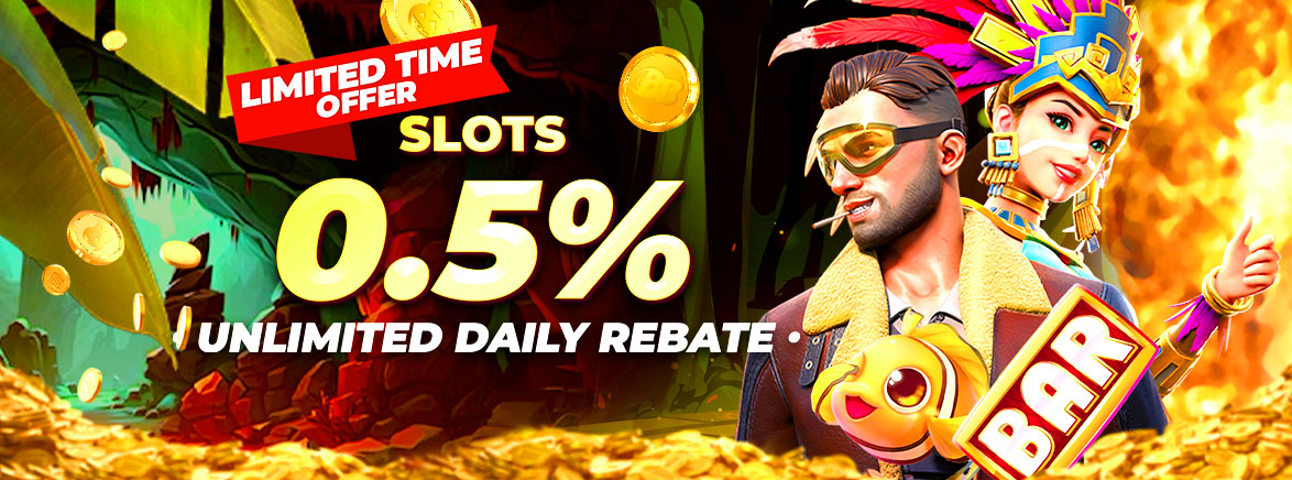 Slots 0.5% Unlimited Daily Rebate Slots 0.5% Unlimited Daily Rebate